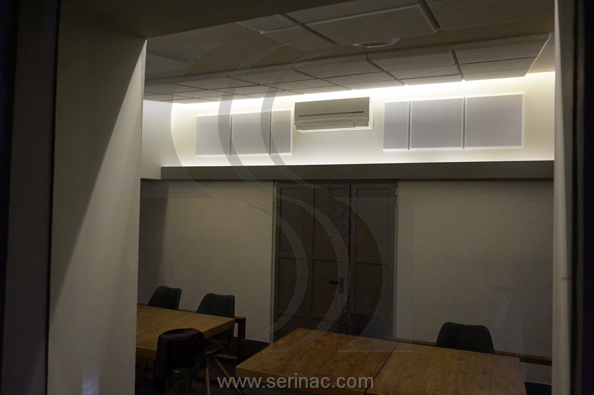 Panel acustico biselado