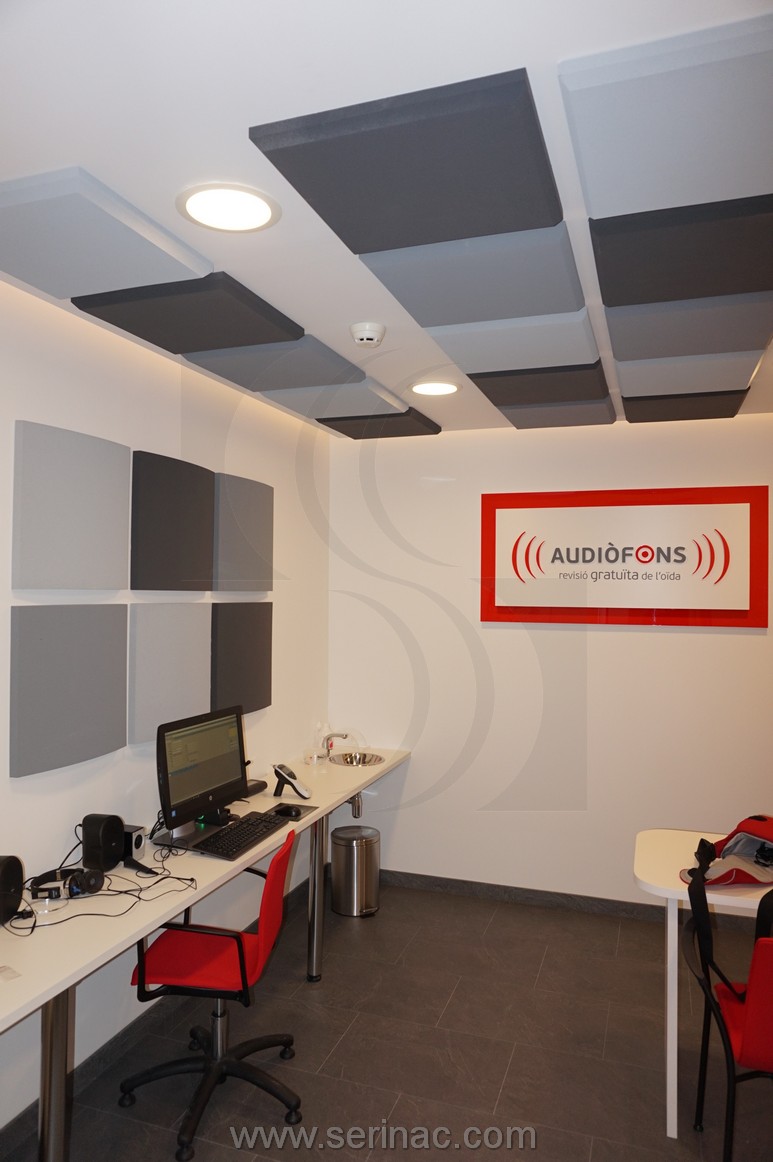 Panel acústico biselado convexo