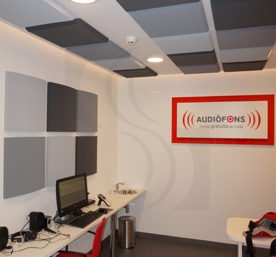 Panel acústico biselado convexo
